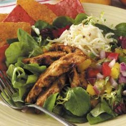 Spicy Chicken Salad with Mango Salsa recipe