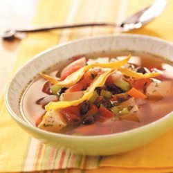 Tortilla-Vegetable Chicken Soup recipe