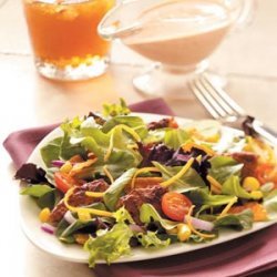 Black Bean Veggie Burger Salad recipe