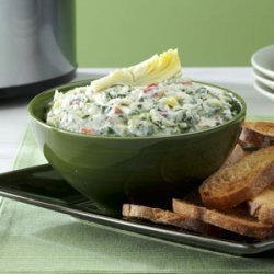 Cheese-Trio Artichoke & Spinach Dip recipe