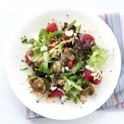 All-Spiced Up Raspberry and Mushroom Salad recipe