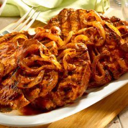 Grilled Pork Chops and Onions recipe