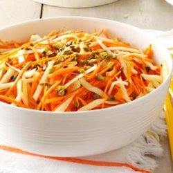 Apple-Carrot Slaw with Pistachios recipe
