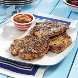 Grilled Whiskey Chops recipe