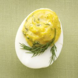 Slim Deviled Eggs with Herbs recipe