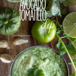 Avocado and Tomatillo Dip recipe