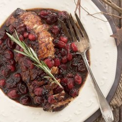 Pork Tenderloin with Balsamic-Cranberry Sauce recipe