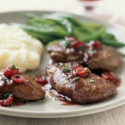 Medallions of Venison with Port and Cranberries recipe