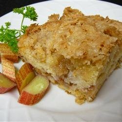 Oma's Rhubarb Cake recipe