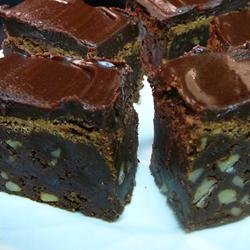 Scrumptious Frosted Fudgy Brownies recipe