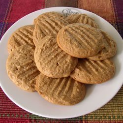 Easy Whole Wheat Peanut Butter Cookies recipe