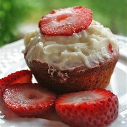 Real Strawberry Cupcakes recipe