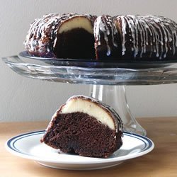 Ribboned Fudge Cake recipe
