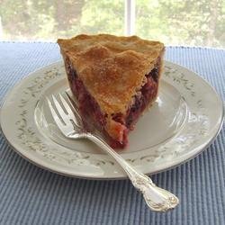 Berry Rhubarb Pie recipe