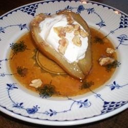 Roasted Pears with Caramel Sauce recipe