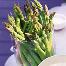 Asparagus with Wasabi-Mayonnaise Dip recipe