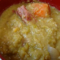 Uncle Bill's Green Split Pea With Hambone Soup recipe