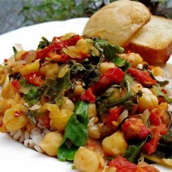 Chickpeas With Spinach (Greek) recipe