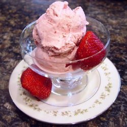 Strawberry Cheesecake Ice Cream (For Electric Ice Cream Machine) recipe