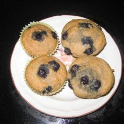 100% Whole Wheat Blueberry Muffins recipe
