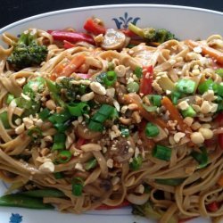 Thai Noodles With Spicy Peanut Sauce recipe