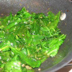 Spinach Saute With Brown Butter & Garlic recipe