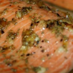 Broiled Steelhead Trout With Rosemary, Lemon and Garlic recipe