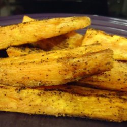 Spicy Baked Sweet Potato  fries  recipe