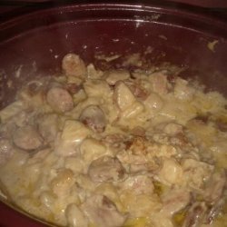 Stupid Easy Crock Pot / Slow Cooker Sausage & Potatoes recipe