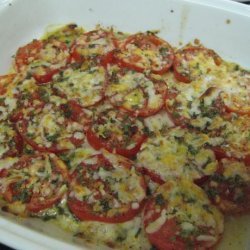 Baked Cherry Tomatoes with Parmesan Topping recipe