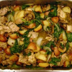Pan Roasted Chicken and Veggies recipe