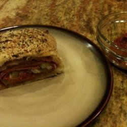 Spicy Meat and Cheese Stromboli recipe