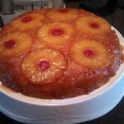 Pineapple Upside-Down Cake in Iron Skillet recipe