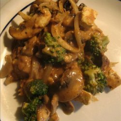 Tofu and Broccoli with Peanut Sauce recipe