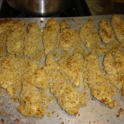 Oven-baked Parmesan Chicken Strips recipe