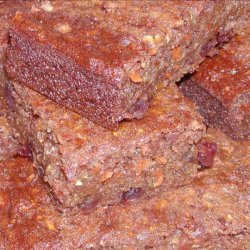 Extremely Healthy Fiber Packed Zucchini Carrot Cranberry Bars recipe
