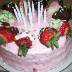 Strawberry Cake With Strawberry Cream Cheese Frosting recipe