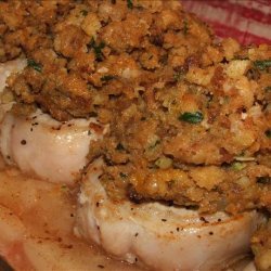Kelly's Apple Pork Chops With Stuffing recipe