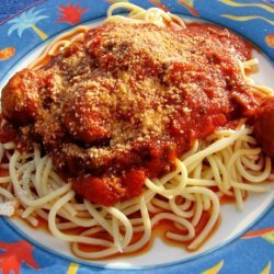 Slow Simmered Spaghetti and Meatballs (Crock Pot) recipe