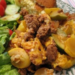 Mexican Squash and Ground Beef Casserole recipe