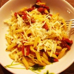 Pasta With Roasted Garlic and Cherry Tomatoes recipe