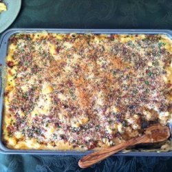 Chipotle Chicken Mac and Cheese With Bacon Bread Crumbs #RSC recipe