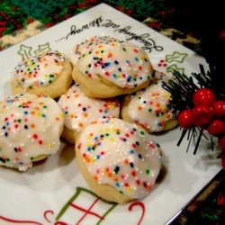 Italian Anise Cookies With Icing and Sprinkles recipe