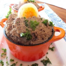 Mirj's Heart-Attack-On-A-Plate Chopped Chicken Liver recipe