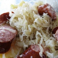 Kielbasa y kapusta (Kielbasa and cabbage) recipe