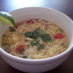 Mean Chef's Yucatan-Style Chicken, Lime, and Orzo Soup recipe
