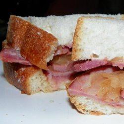 Down on the Farm - Fried Ham Sandwich - Longmeadow recipe