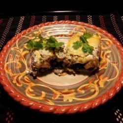 Spinach and Mushroom Enchiladas With Cilantro Cream Sauce recipe