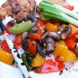 Stir-Fry Mushrooms and Bell Peppers recipe