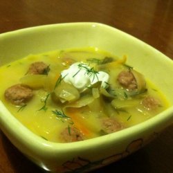 Polish Dill Pickle Soup recipe